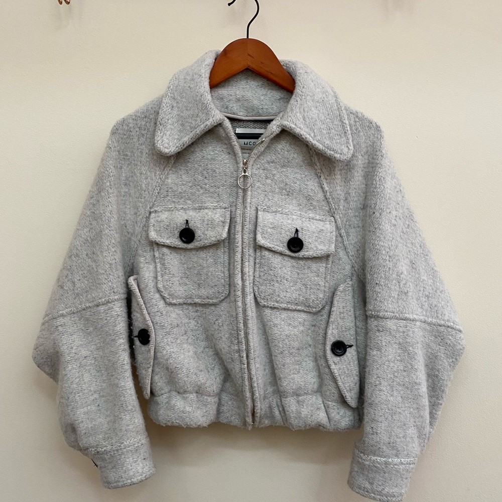 Mcguire Oversized Wool Grey Coat